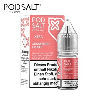 Pod Salt Xtra Nikotinsalz - Strawberry Lychee - Liquid 10ml